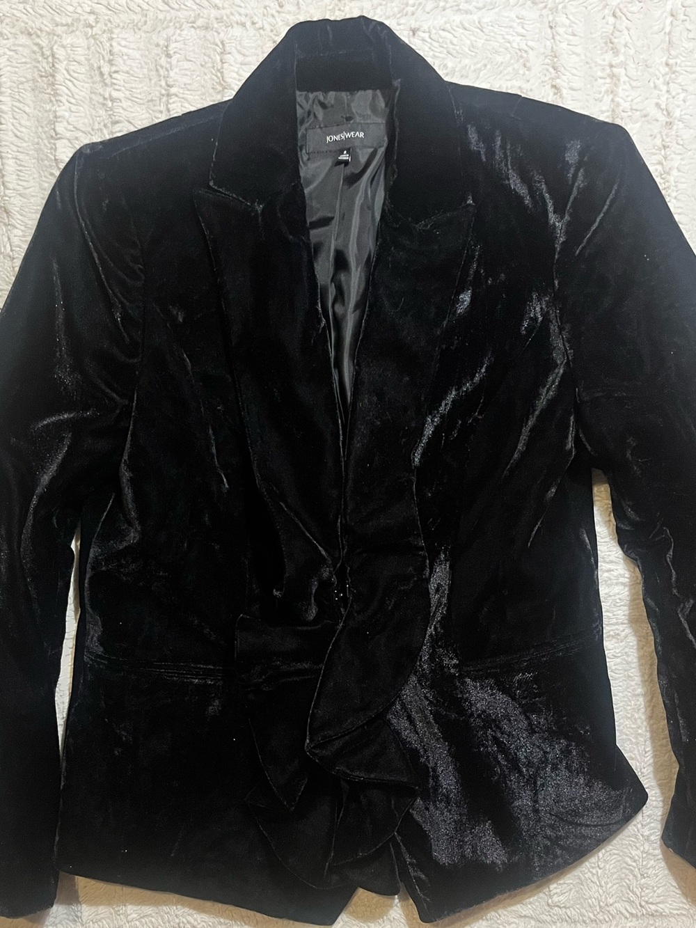 Jones New York Black Velvet Blazer - Men